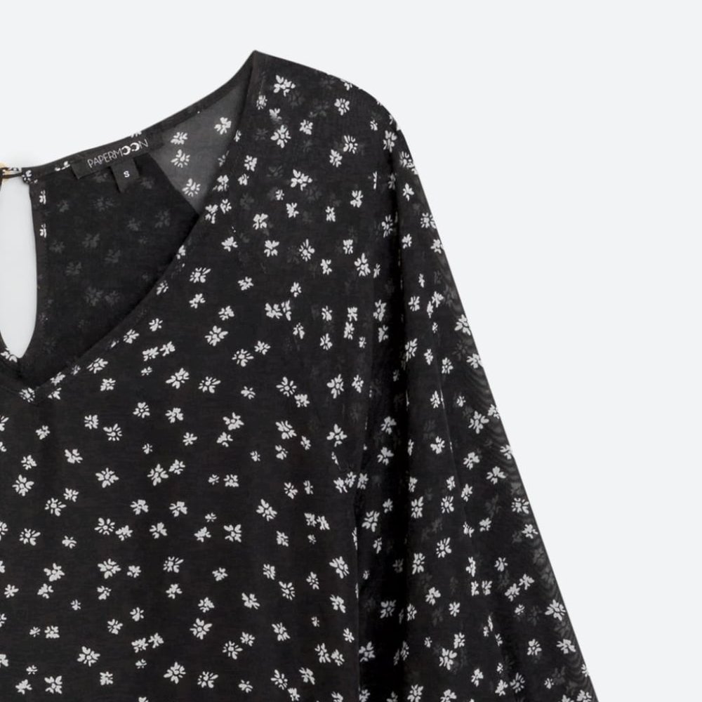 PAPERMOON Kirsta Sheer Sleeve Blouse